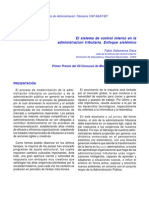 El Sistema de Control Interno en La Administracion Tributaria Enfoque Sist%C3%A9mico