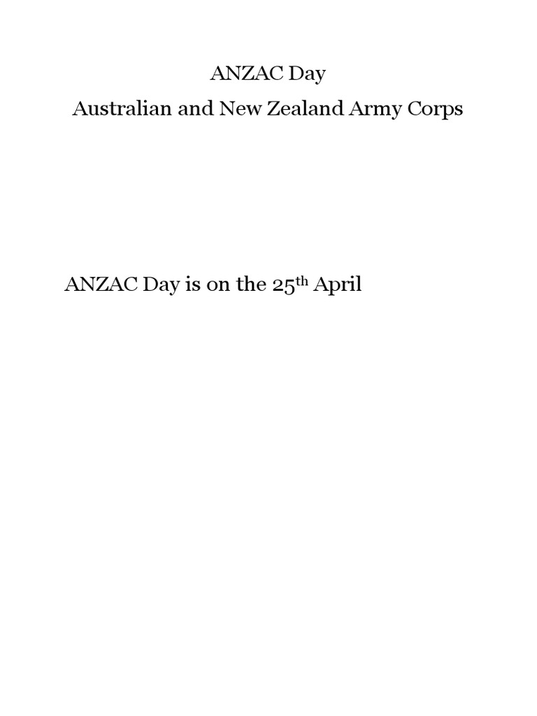 Anzac Day | PDF