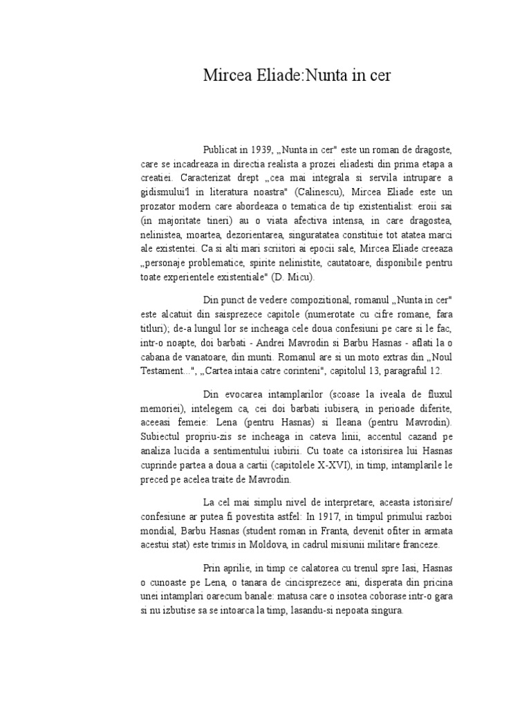 142831723 Nunta in Cer Fisa de Lectura
