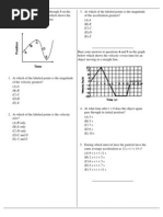 1D Motion With Graphs PDF