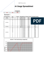 Reservoir Tank Usage Spreadsheet: Input Data