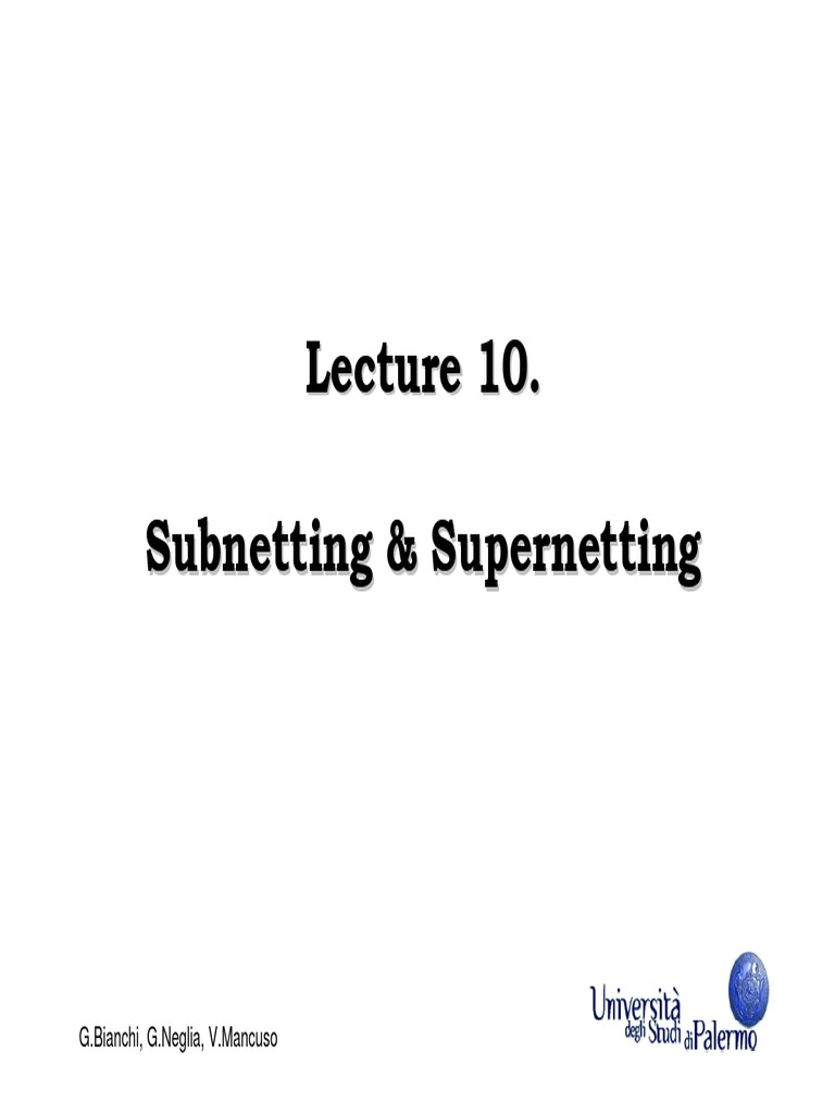 Subnetting & Supernetting Guide | PDF
