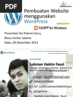 Download Presentasi Pembuatan Web menggunakan wordpress-binus center syahdanppt by Jack Prince SN182798958 doc pdf