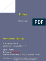 Fizika - Kinematika PDF