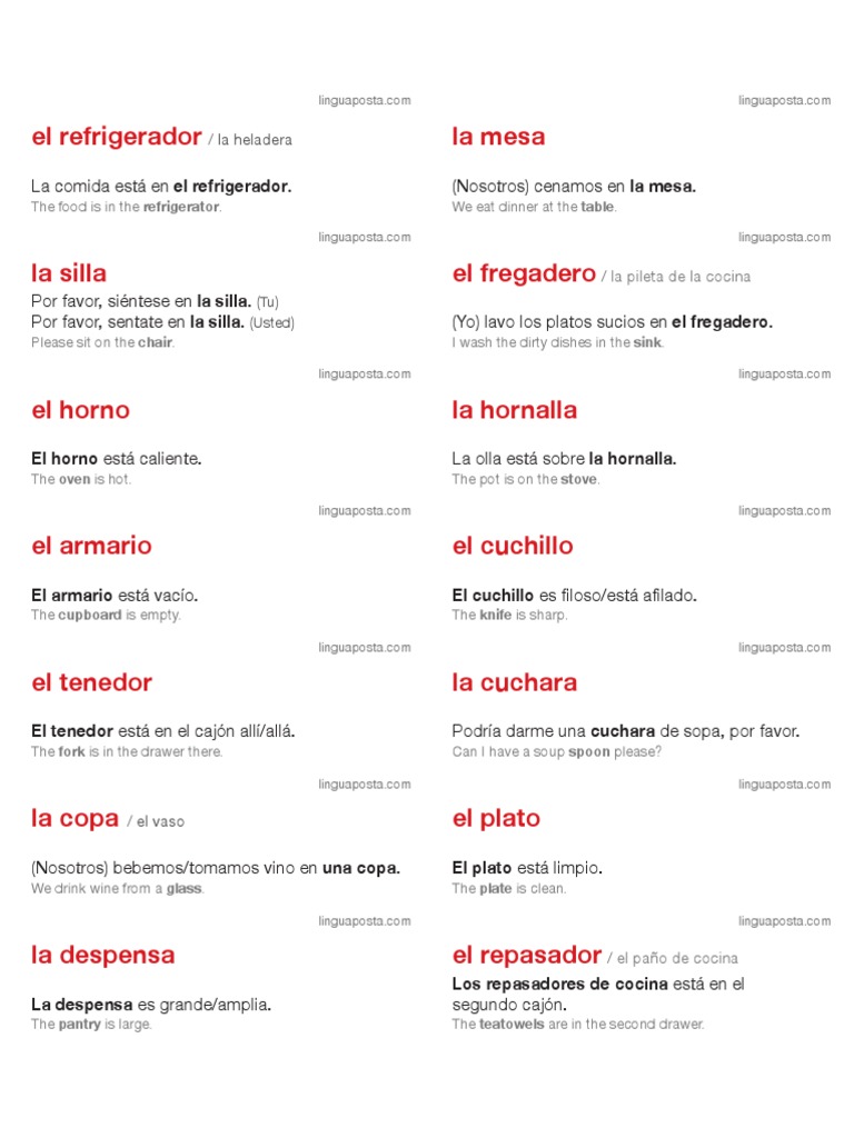spanish language labels size letter download print and learn