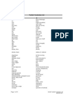 Alphabetical Vocabulary List For 2013 Papers