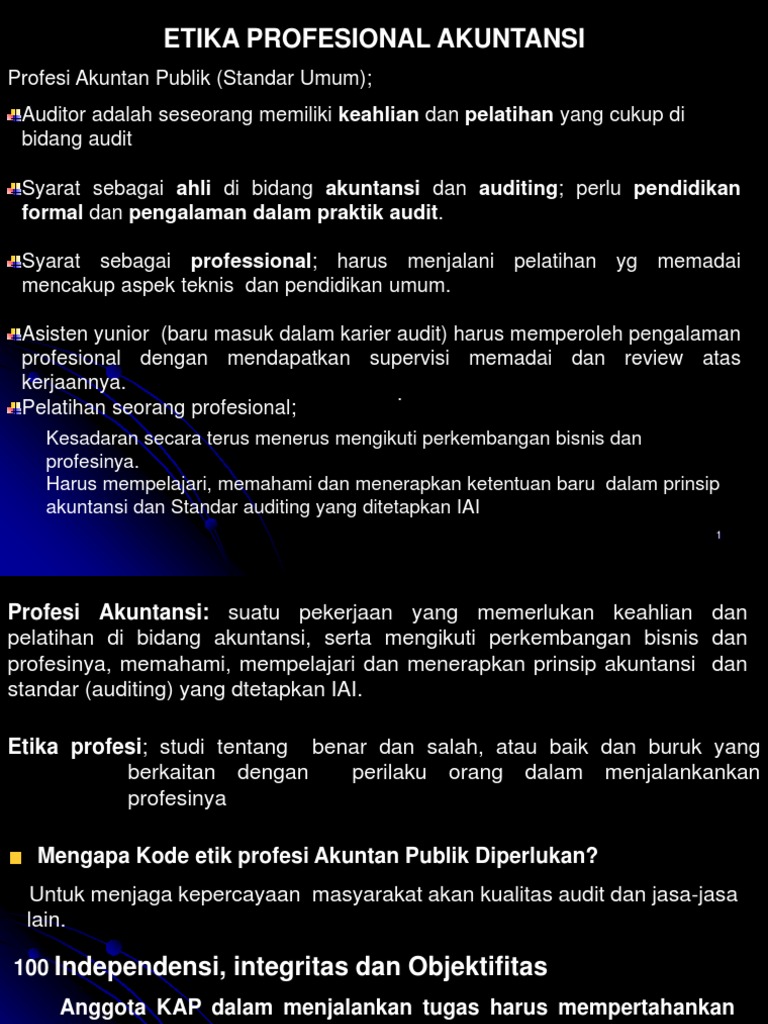 Etika Profesi Akuntan