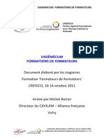 Vademecum Du Formateur