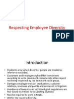 Respecting Employee Diversity