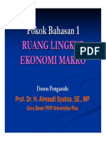 Ekonomi Makro-1 Ruang Lingkup