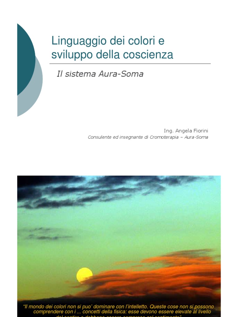 Aura Somalinguaggio Dei Colori E Coscienzapdf