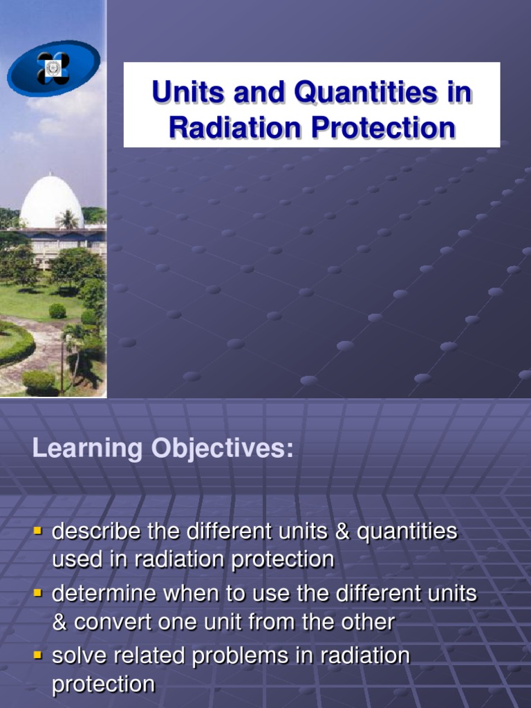 Units And Quantities In Radiation Protection Pdf Absorbed Dose