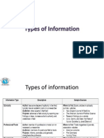 Types of Information PDF