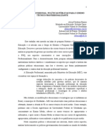 Politicas Para o Ensino Tecnico Profissionalizante