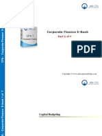 CFA Level 1 Corporate Finance E Book - Part 1 PDF