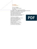 I Will Wait For PDF