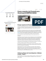 Como Exportar Do Promob para Sketchup PDF