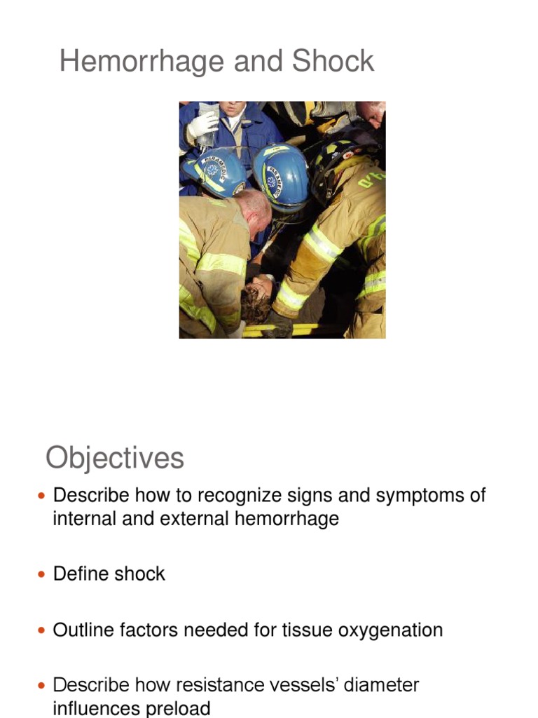 Hemorrhage Shock Pdf Shock Circulatory Bleeding