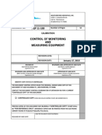 QP11-100 E - Calibration - Control of Monitoring and Measuring Equipment PDF