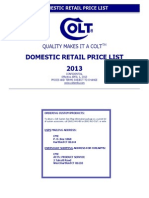 2013 Retail Price List