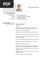 CV. Antonio de Miguel Garcia 2013