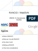 RANCID Presentation AfNOG 2012