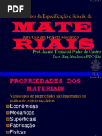 Selecao de Materiais para Projeto Mecanico