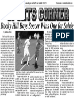 Rocky Hill Boys Soccer Win One For Sylvie