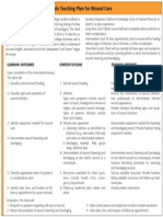 Wound Care Teaching Plan Sample PDF