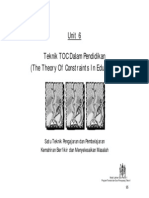 Theory of Constraint (Toc)