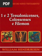 Comentario Hendriksen - 1 e 2 Tessalonissenses, Colossenses e Filemon (1)