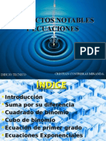 Productos Notables y Ecuaciones (Cristian Contreras Miranda)