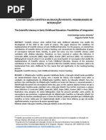 2013_A alfabetização cientifica na Educaçao Infantil
