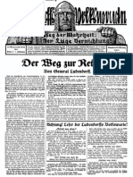 1929 Nr. 2, Der Weg zur Rettung; Ludendorffs Volkswarte, A3 Format