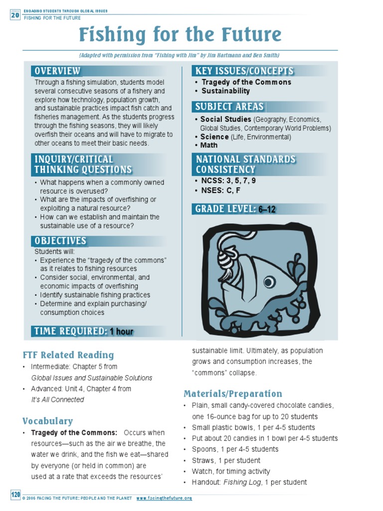 Lesson Plan Fishing for the Future Overfishing Sustainability