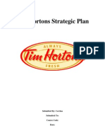 tim hortons competitive strategy