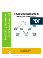 Soluciones Ejercicios Direccionamiento Ip