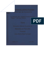 Reforma Del Analisis Tradicional Del Saber - Luis Villoro