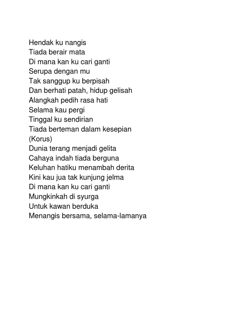 Di Mana Kan Ku Cari Gati Lirik Pdf