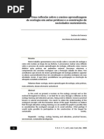 Uma Reflexao Sobre o Ensino Aprendizagem de Ecolgia Em Aula s