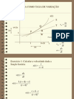 aula a derivada como taxa de variação