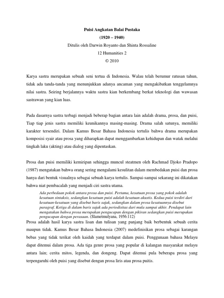 40040771 Puisi Angkatan Balai Pustaka Docx