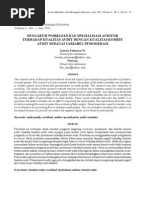Download PENGARUH WORKLOAD DAN SPESIALISASI AUDITOR TERHADAP KUALITAS AUDIT DENGAN KUALITAS KOMITE AUDIT SEBAGAI VARIABEL PEMODERASIpdf by Recca Damayanti SN182939832 doc pdf