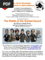 Announcement for the Next Junior Bloodstain (2014)