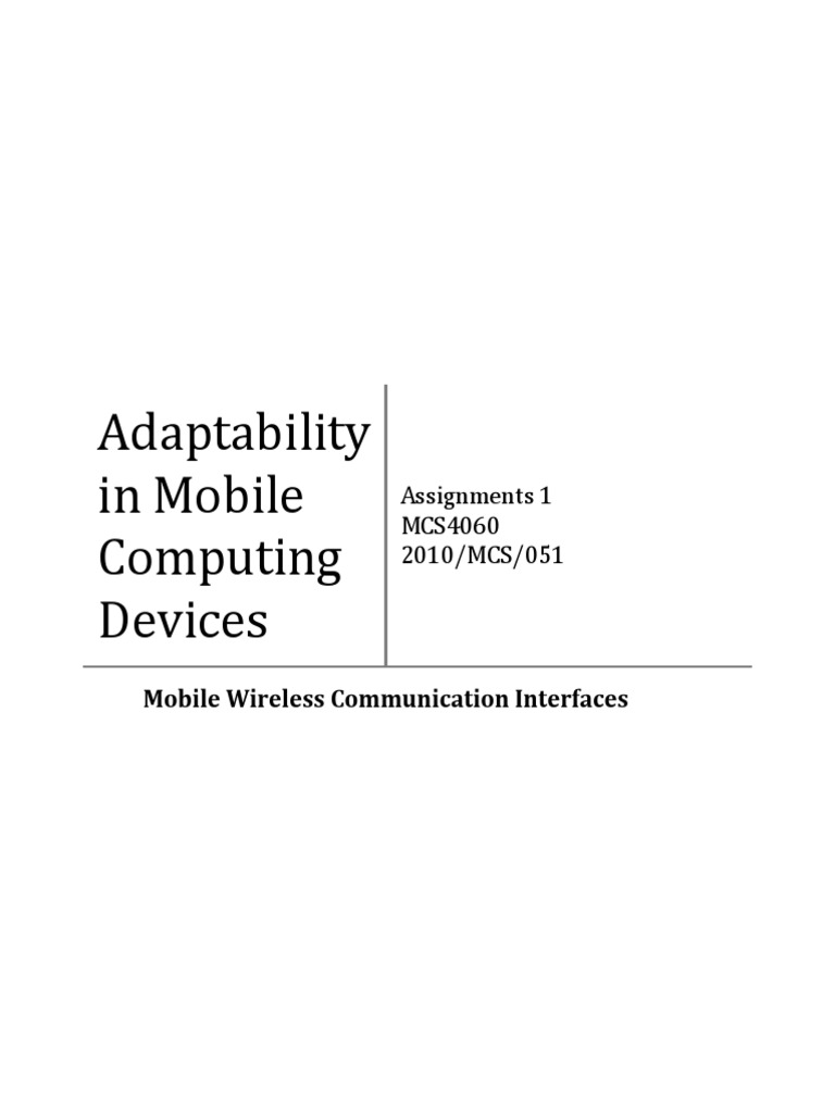 Mobile Wireless Communication APIs | PDF | Wireless Lan | Wi Fi