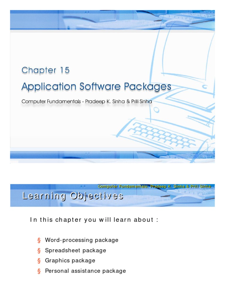 Application Software Packages Overview | PDF | Business