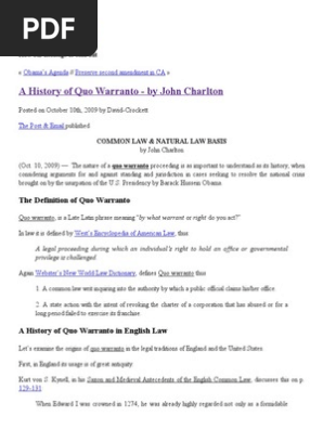 A natural history of the common law