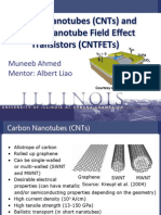 Carbon Nanotubes (CNTS) and Carbon Nanotube Field Effect Transistors (Cntfets)