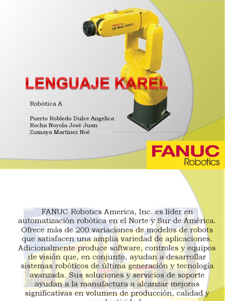 Programación KAREL en Robots FANUC | PDF | Programa de computadora ...