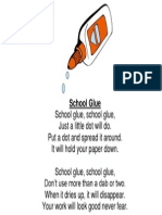 School Glue Chart